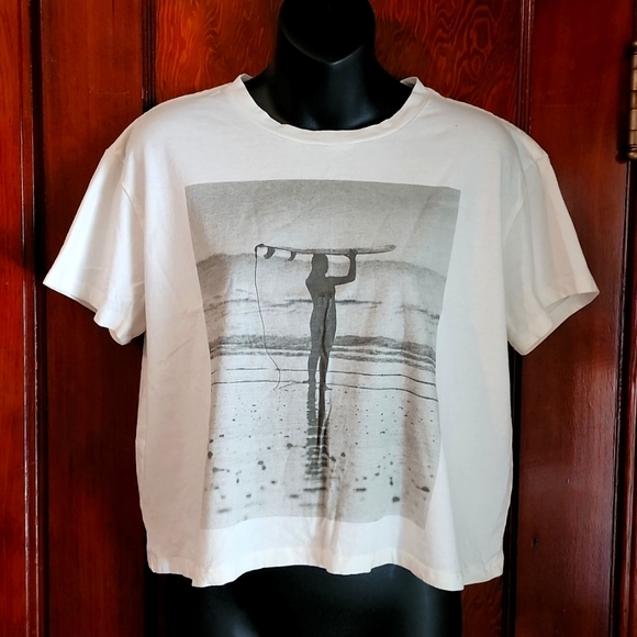 Grayson Threads Tops - SURFER BEACH BABE CROP top size small